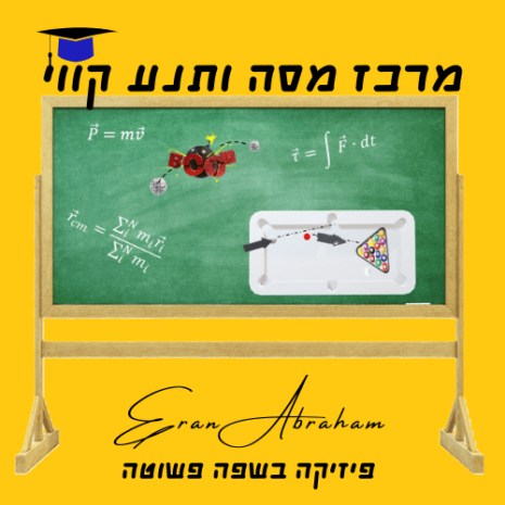 שיעור מרכז מסה ותנע קווי עריכה בקאנווה